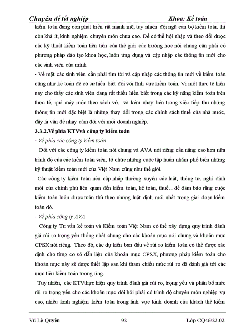 image for page Hoàn thiện quy trình kiểm toán khoản mục chi phí sản xuất trong kiểm toán báo cáo tài chính do Công ty TNHH Tư vấn Kế toán và Kiểm toán Việt Nam AVA thực hiện