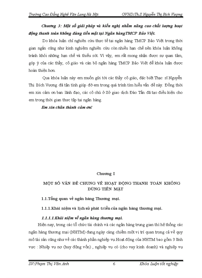 image for page Giải pháp nâng cao chất lượng hoạt động thanh toán không dùng tiền mặt tại Ngân hàng Thương mại Cổ phần Bảo Việt