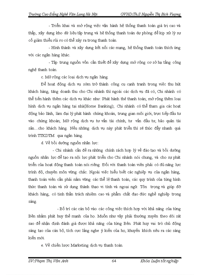 image for page Giải pháp nâng cao chất lượng hoạt động thanh toán không dùng tiền mặt tại Ngân hàng Thương mại Cổ phần Bảo Việt