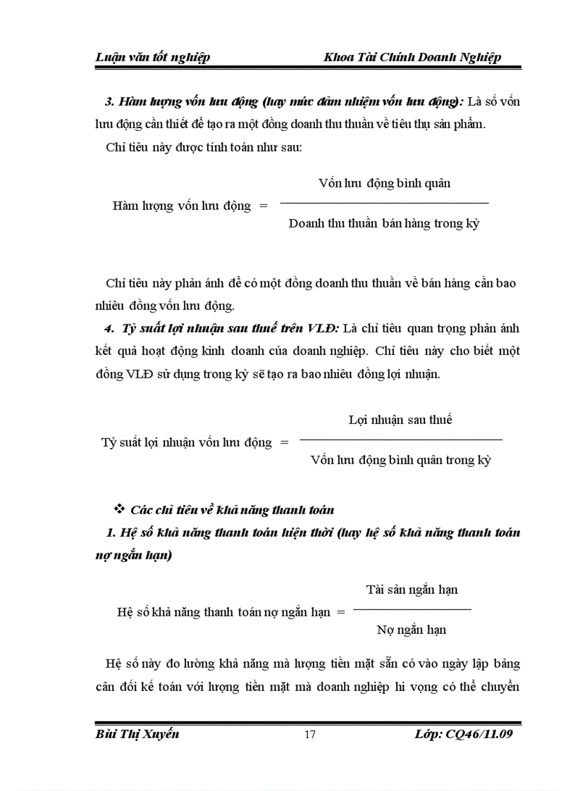 image for page Vốn lưu động và một số giải pháp nhằm nâng cao hiệu quả sử dụng vốn lưu động của công ty cổ phần xây dựng Xuân Mai