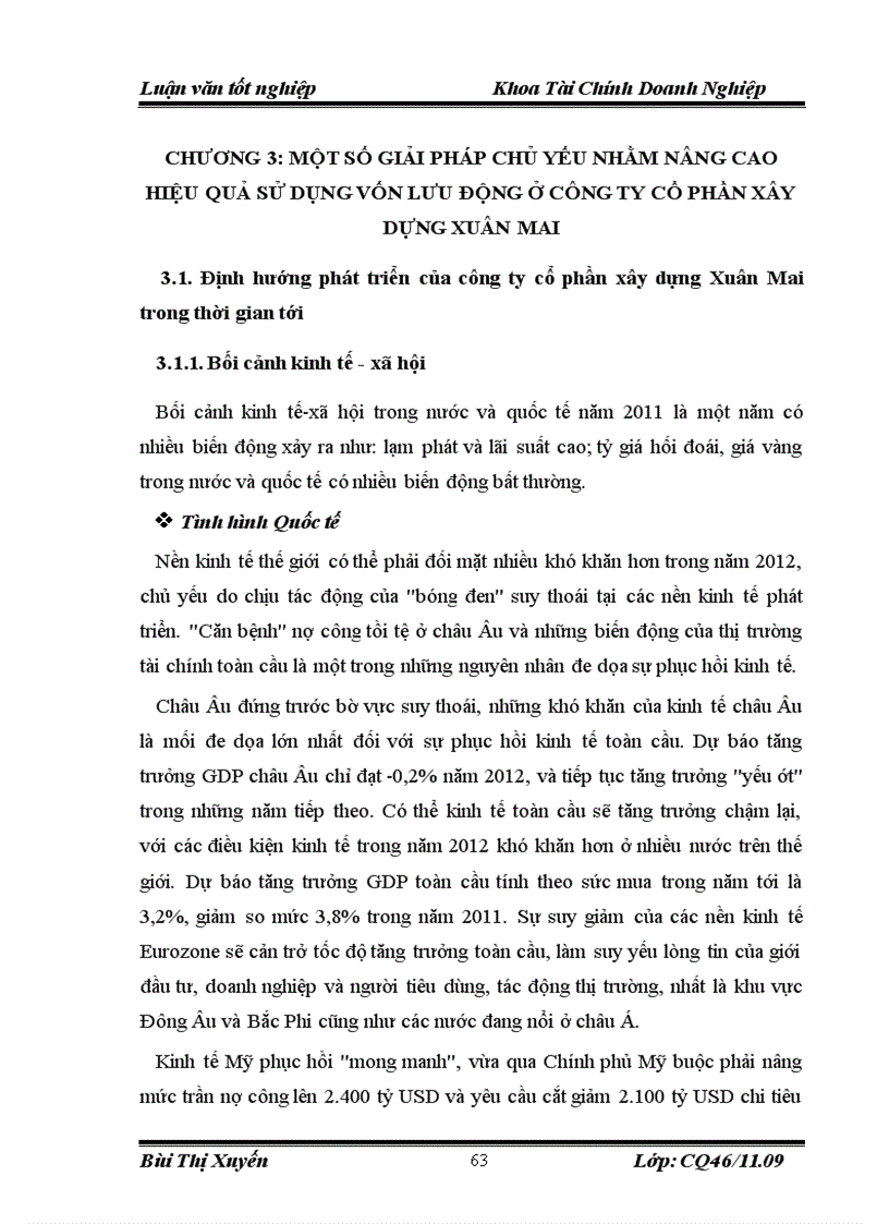 image for page Vốn lưu động và một số giải pháp nhằm nâng cao hiệu quả sử dụng vốn lưu động của công ty cổ phần xây dựng Xuân Mai
