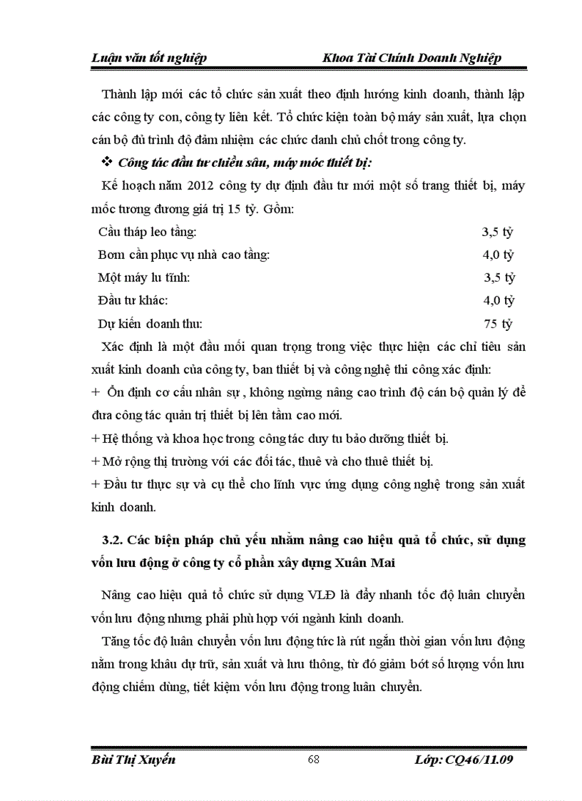 image for page Vốn lưu động và một số giải pháp nhằm nâng cao hiệu quả sử dụng vốn lưu động của công ty cổ phần xây dựng Xuân Mai