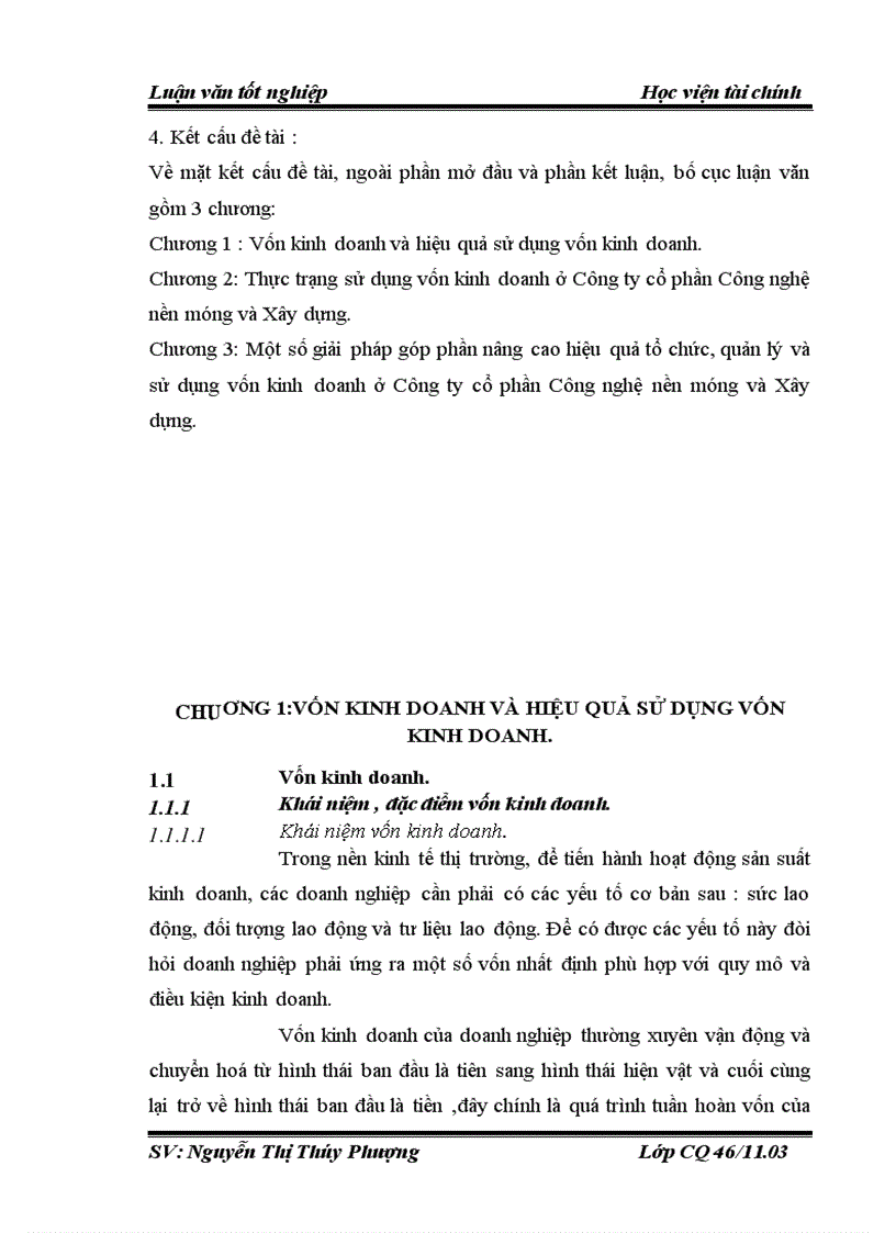 image for page Giải pháp nâng cao hiệu quả sử dụng Vốn kinh doanh ở Công ty cổ phần Công nghệ nền móng và Xây dựng