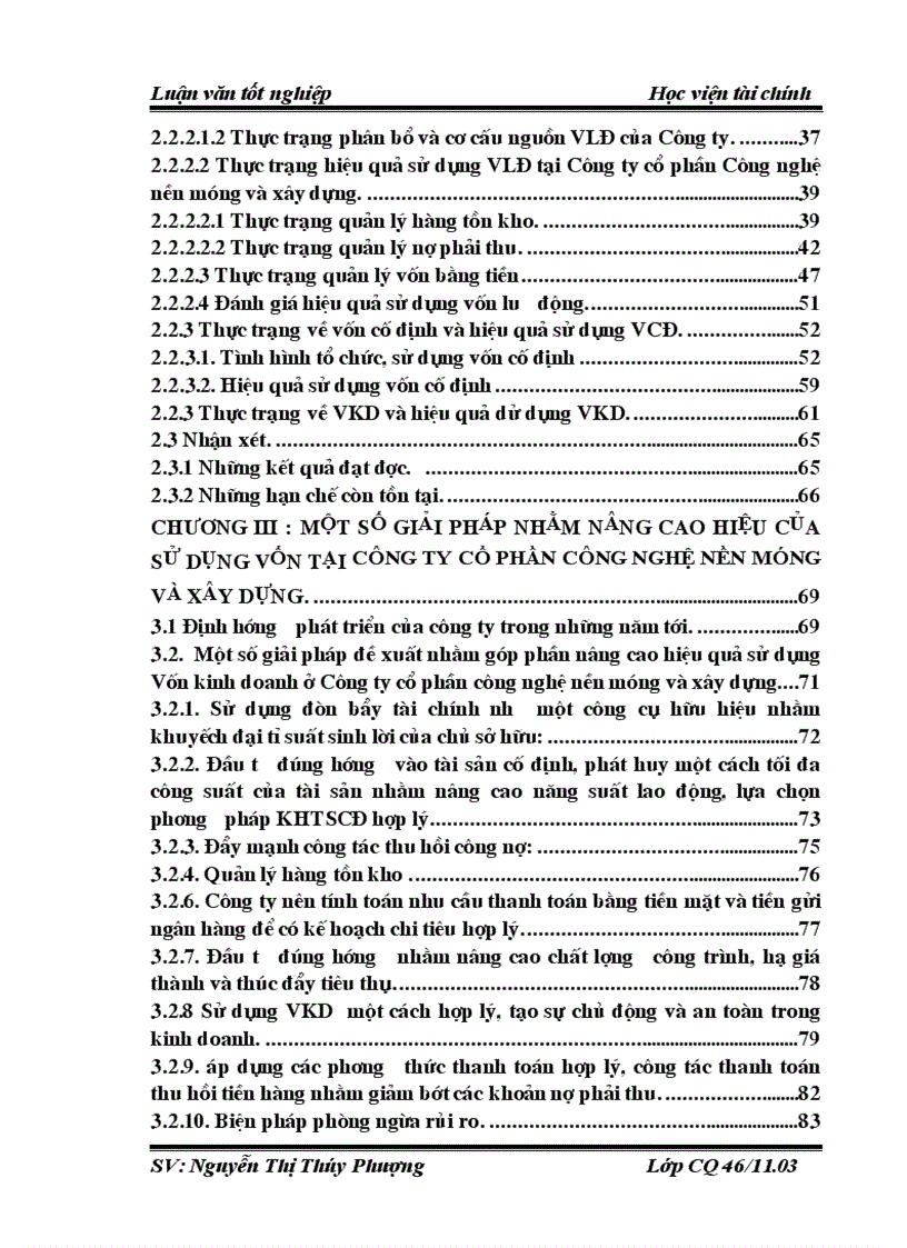 image for page Giải pháp nâng cao hiệu quả sử dụng Vốn kinh doanh ở Công ty cổ phần Công nghệ nền móng và Xây dựng