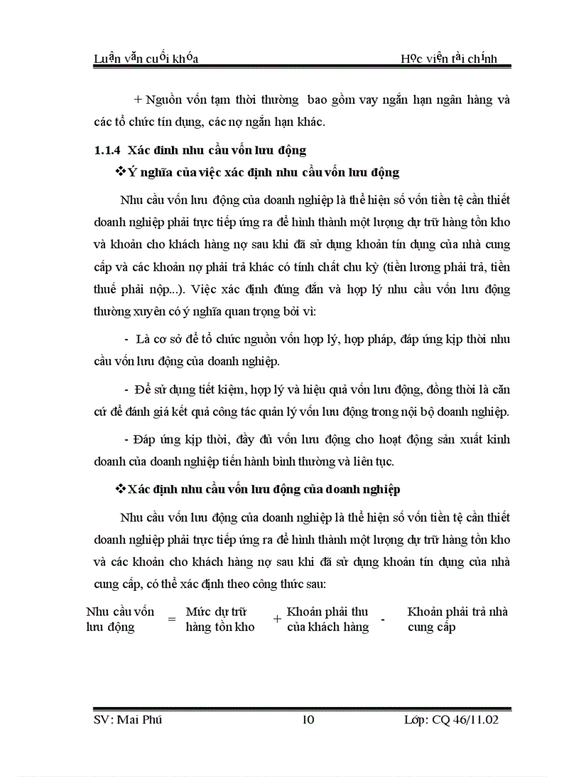 image for page Một số biện pháp nâng cao hiệu quả sử dụng vốn lưu động của công ty TNHH 27 7