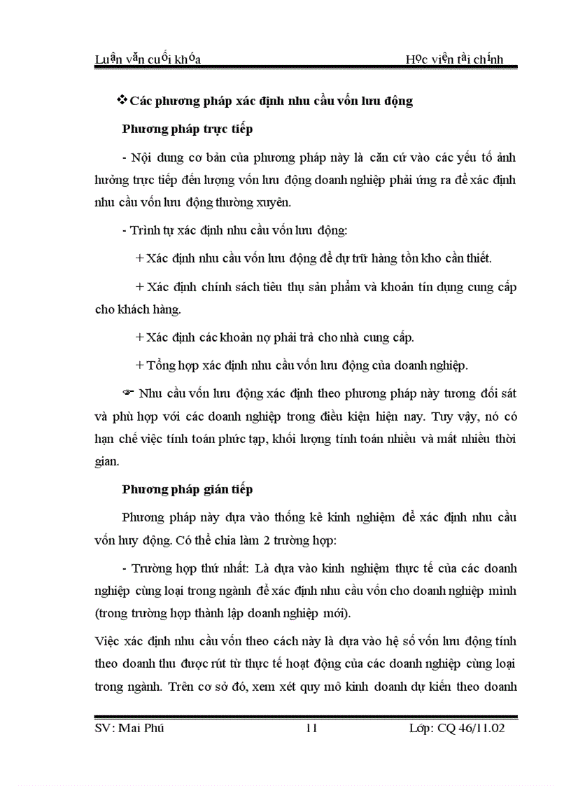image for page Một số biện pháp nâng cao hiệu quả sử dụng vốn lưu động của công ty TNHH 27 7