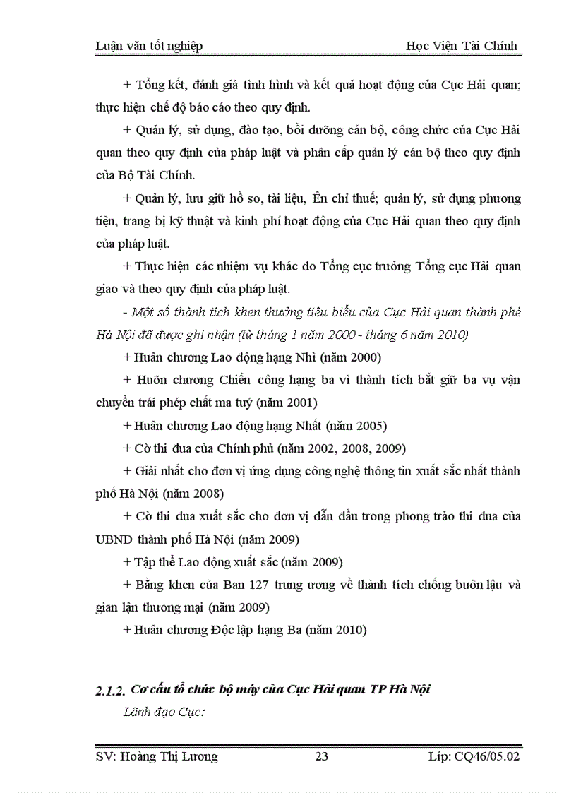 image for page Công tác quản lý thu thuế nhập khẩu tại Cục Hải quan TP Hà Nội