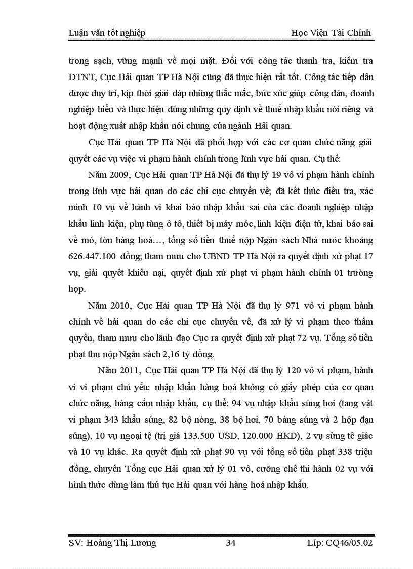 image for page Công tác quản lý thu thuế nhập khẩu tại Cục Hải quan TP Hà Nội