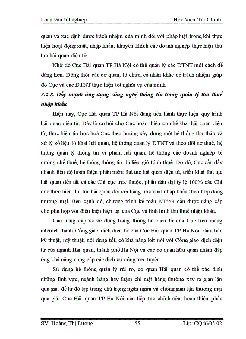 image for page Công tác quản lý thu thuế nhập khẩu tại Cục Hải quan TP Hà Nội