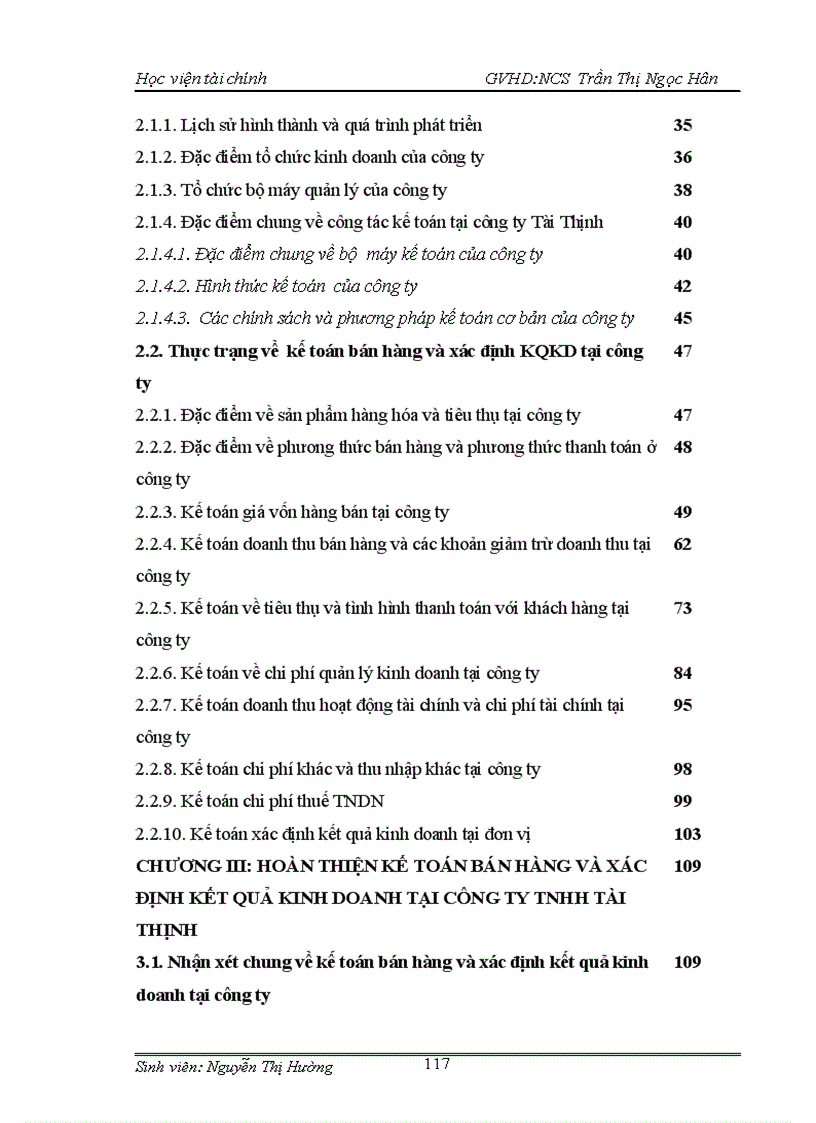 image for page Tổ chức công tác kế toán bán hàng và xác định kết quả kinh doanh tại công ty TNHH Tài Thịnh