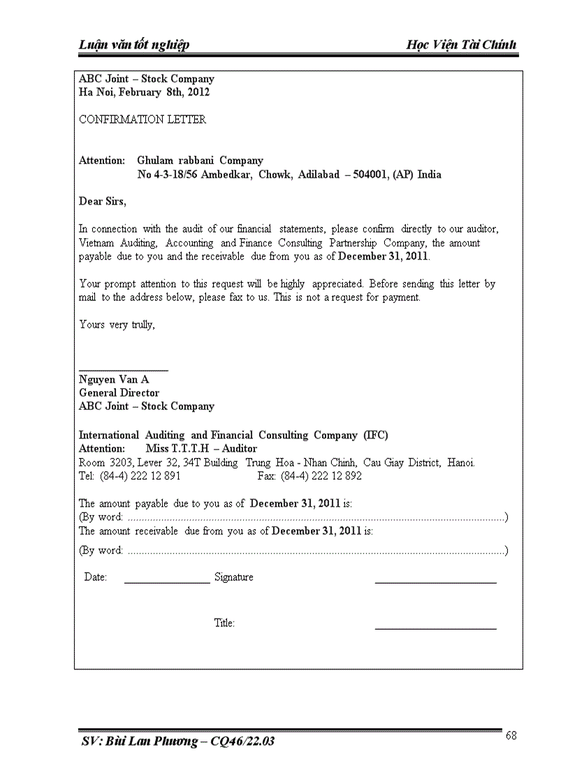 image for page Hoàn thiện quy trình kiểm toán khoản mục Nợ phải trả người bán trong kiểm toán Báo cáo tài chính do Công ty TNHH Kiểm toán và tư vấn tài chính quốc tế IFC thực hiện