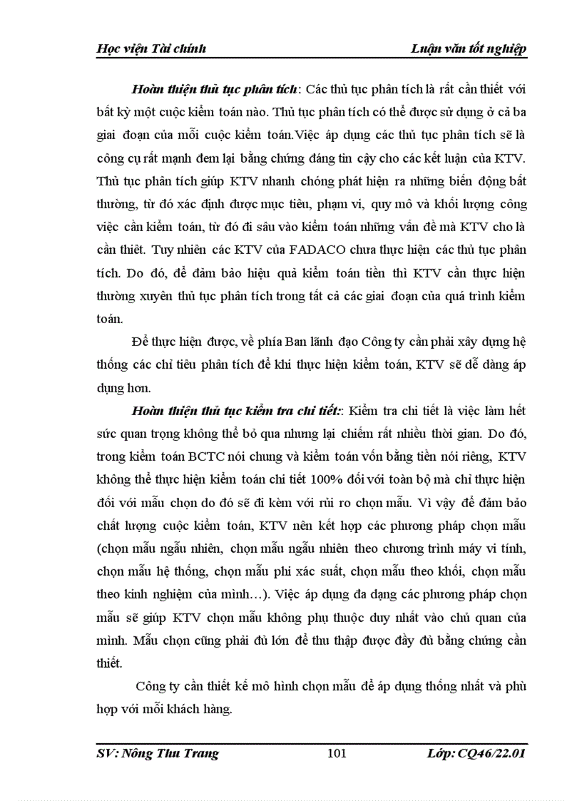 image for page Hoàn thiện quy trình kiểm toán vốn bằng tiền trong kiểm toán Báo cáo tài chính do Công ty TNHH Kiểm toán và Tư vấn đầu tư Tài chính Châu Á FADACO thực hiện 1