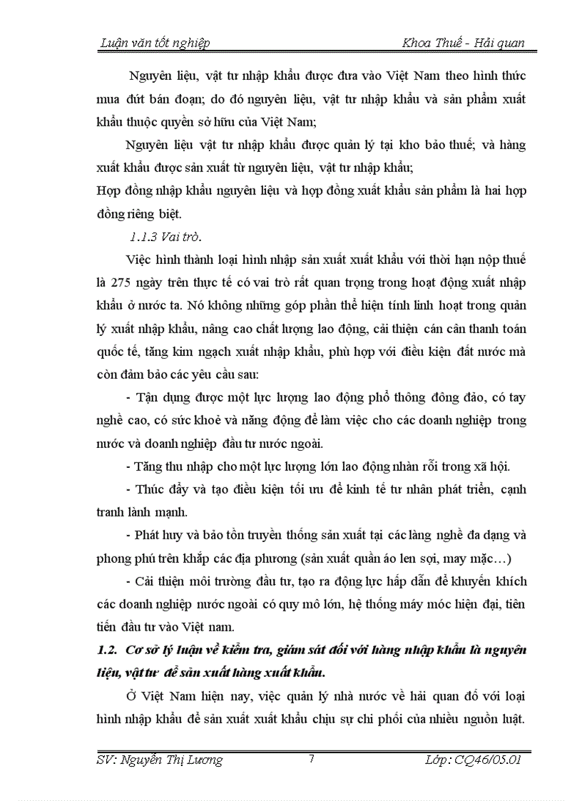 image for page Công tác kiểm tra giám sát hải quan đối với hàng nhập khẩu là nguyên liệu vật tư để sản xuất hàng xuất khẩu 1