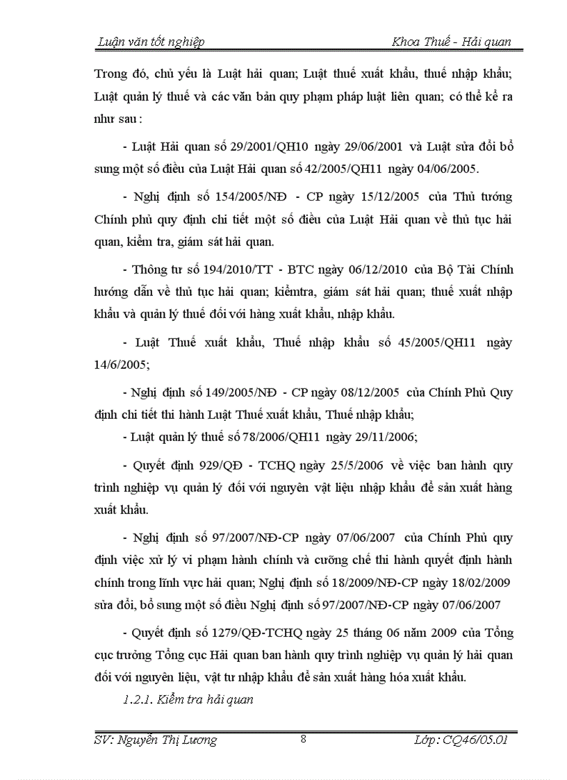 image for page Công tác kiểm tra giám sát hải quan đối với hàng nhập khẩu là nguyên liệu vật tư để sản xuất hàng xuất khẩu 1