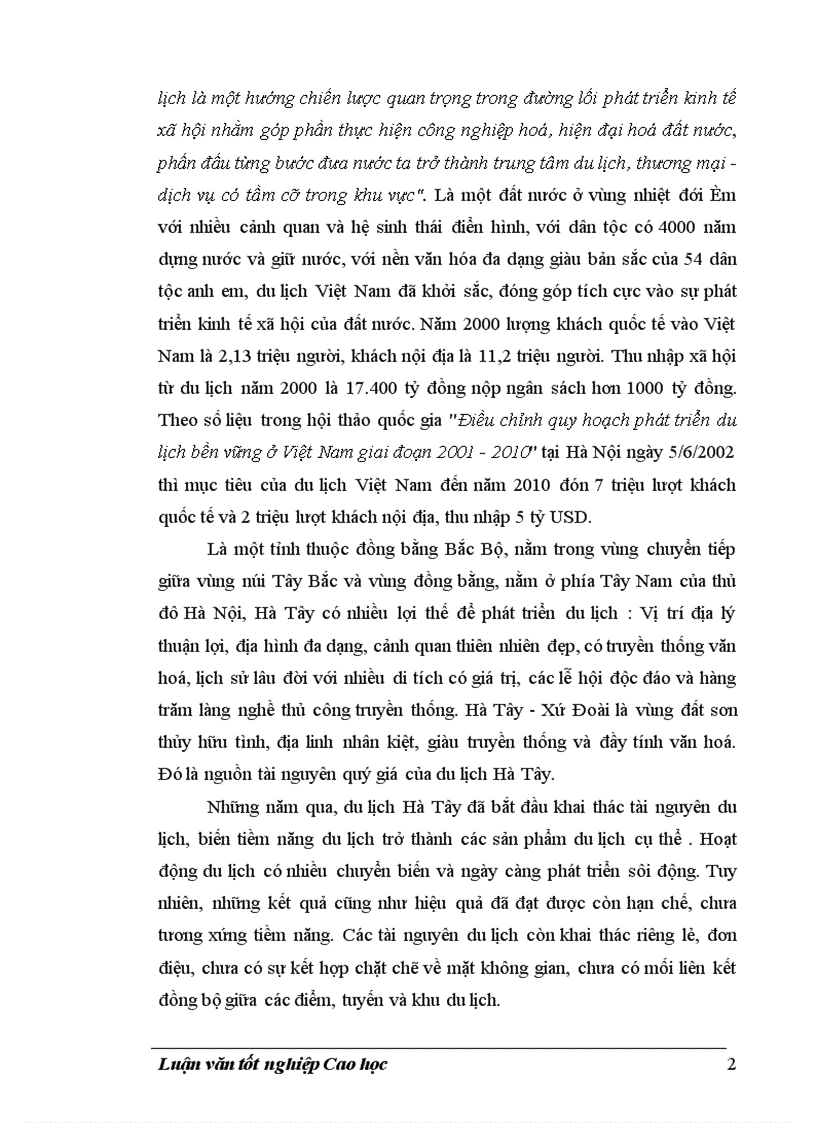 image for page Tổ chức lãdnh thổ du lịch Hà Tây