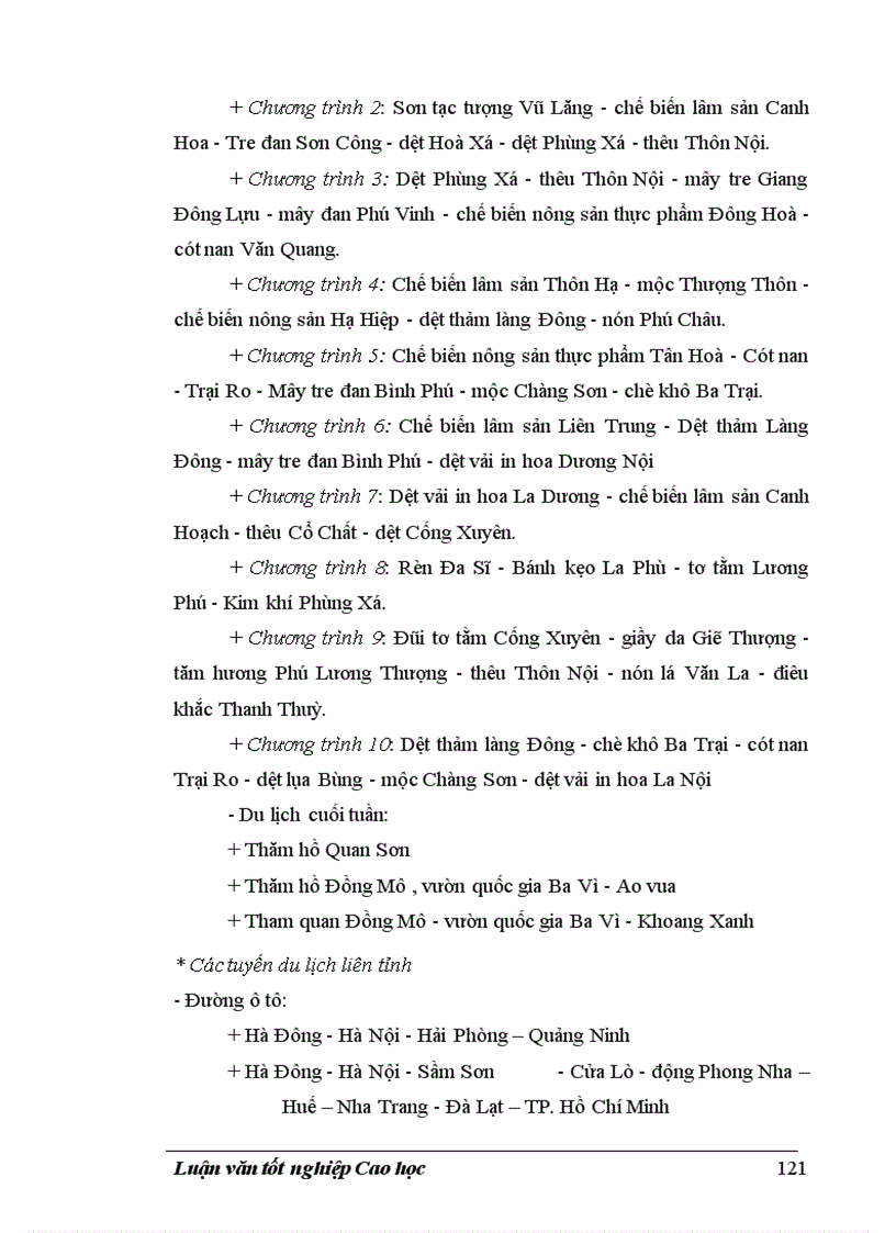 image for page Tổ chức lãdnh thổ du lịch Hà Tây