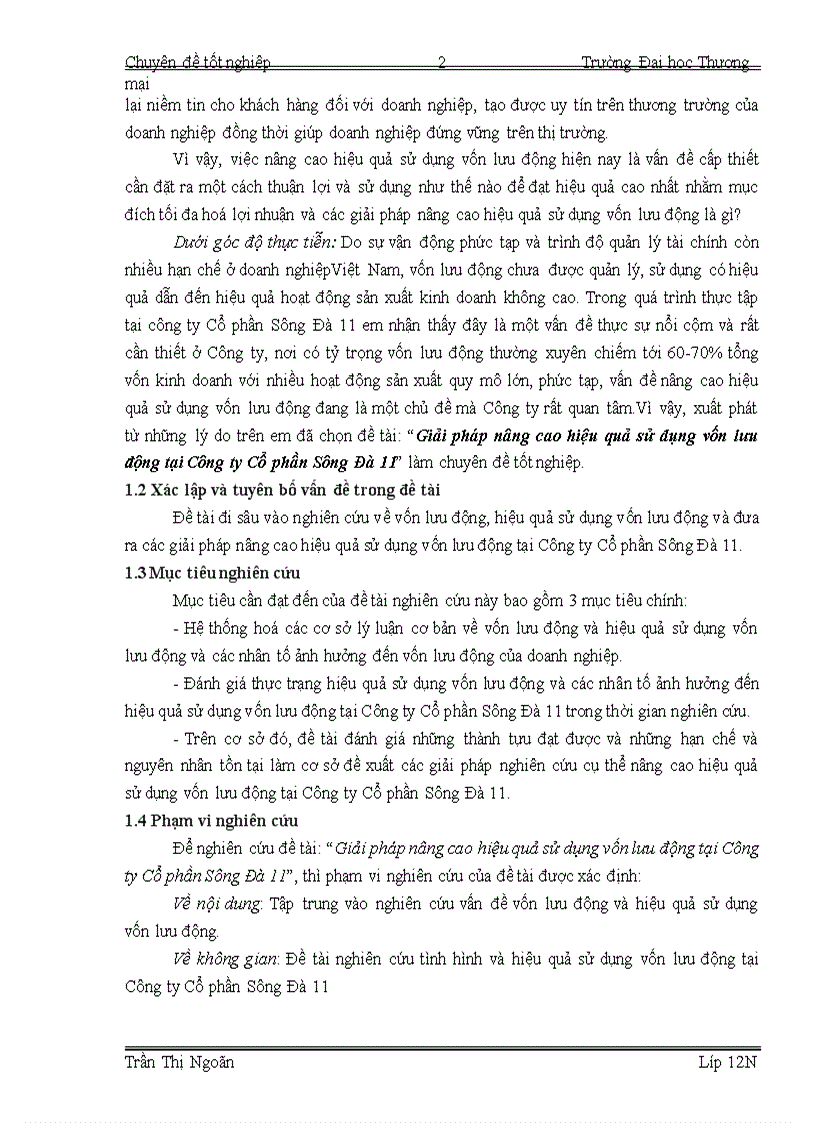 image for page Giải pháp nâng cao hiệu quả sử dụng vốn lưu động tại Công ty Cổ phần Sông Đà 1 3