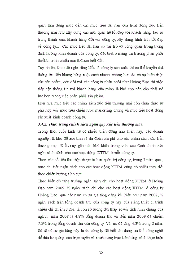 image for page Phát triển phối thức xúc tiến thương mại sản phẩm thiết bị trình chiếu của công ty Cổ phần Đầu tư Hoàng Đạo trên thị trường Miền Bắc 1