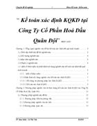 Kế toán xác định KQKD tại Công Ty Cổ Phần Hoá Dầu Quân Đội 3