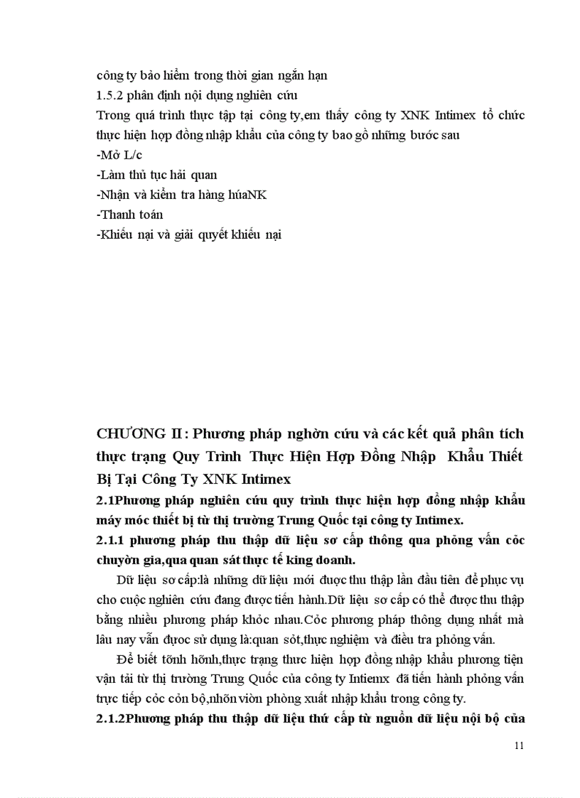 image for page Quy trình thực hiện hợp đồng nhập khẩu thiết bị công trình từ thị trường Trung Quốc tại công ty XNK Intimex 1
