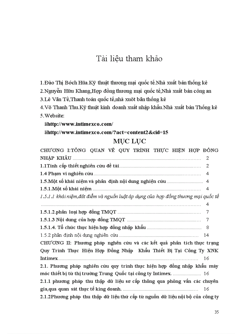 image for page Quy trình thực hiện hợp đồng nhập khẩu thiết bị công trình từ thị trường Trung Quốc tại công ty XNK Intimex 1
