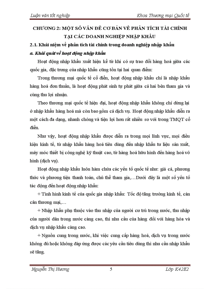 image for page Hoàn thiện phân tích tài chính nhập khẩu mặt hàng thiết bị xây dựng tại công ty cổ phần đầu tư và thương mại quốc tế Huy Hoàng 1