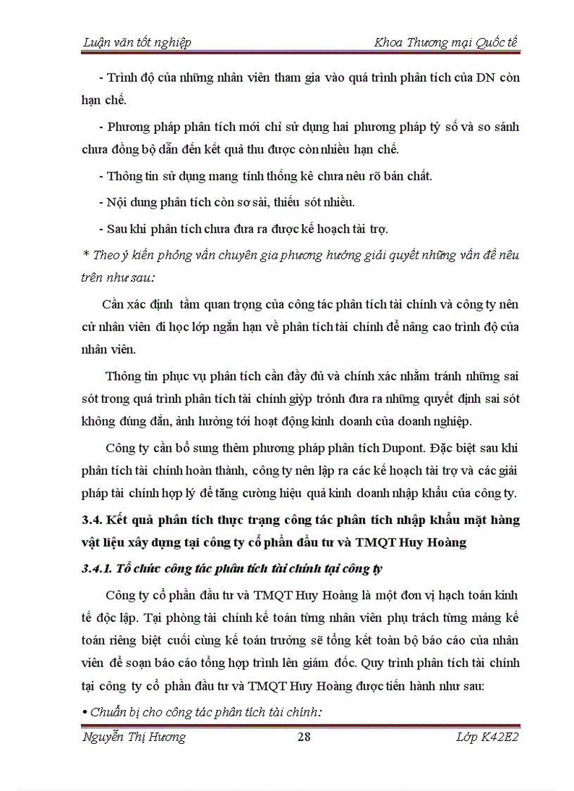 image for page Hoàn thiện phân tích tài chính nhập khẩu mặt hàng thiết bị xây dựng tại công ty cổ phần đầu tư và thương mại quốc tế Huy Hoàng 1