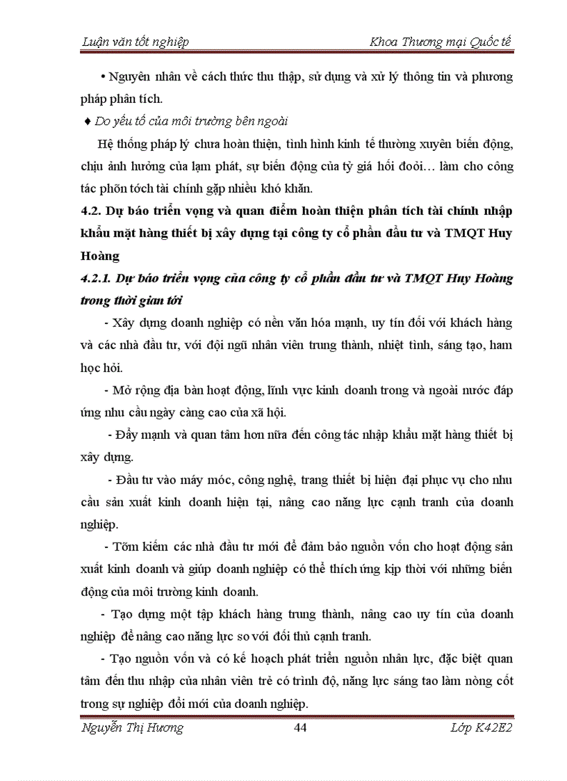 image for page Hoàn thiện phân tích tài chính nhập khẩu mặt hàng thiết bị xây dựng tại công ty cổ phần đầu tư và thương mại quốc tế Huy Hoàng 1