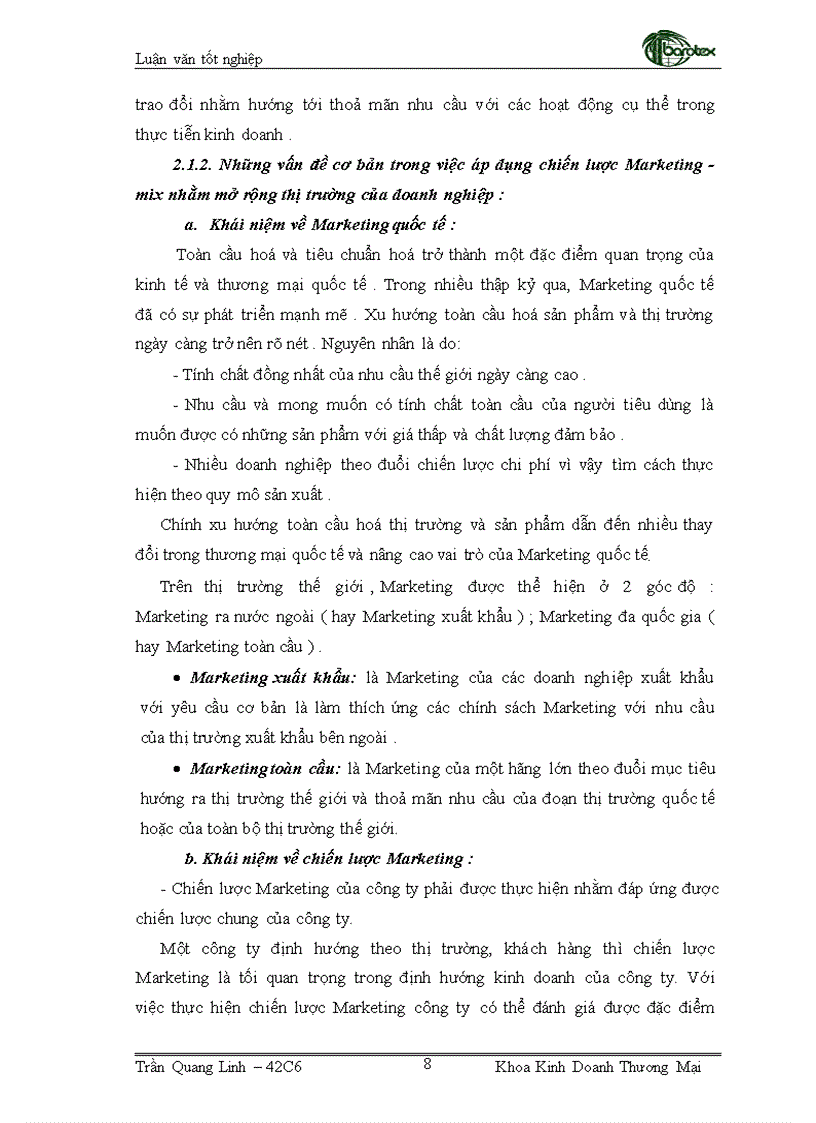 image for page Giải pháp Marketing mix nhằm phát triển thị trường sản phẩm mây tre đan xuất khẩu tại Nhật Bản của công ty cổ phần Xuất nhập khẩu mây tre Việt Nam Barotex