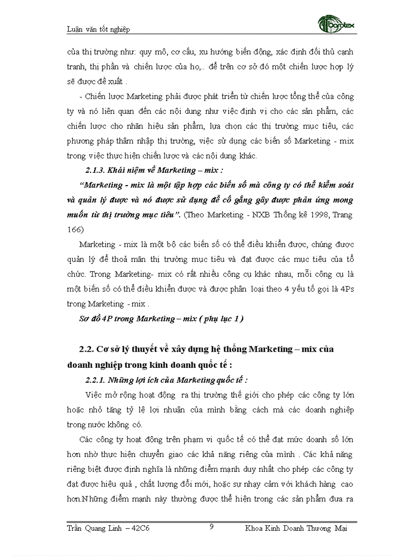 image for page Giải pháp Marketing mix nhằm phát triển thị trường sản phẩm mây tre đan xuất khẩu tại Nhật Bản của công ty cổ phần Xuất nhập khẩu mây tre Việt Nam Barotex