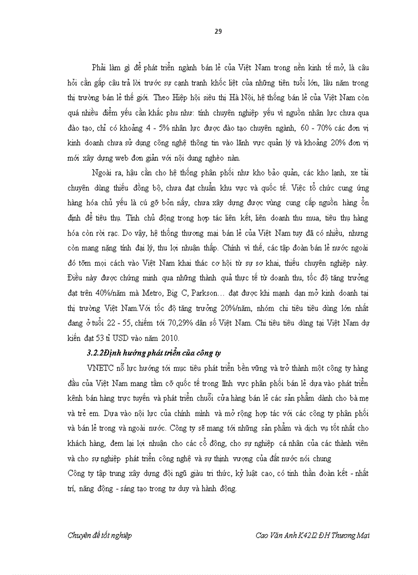 image for page Hoàn thiện quy trình bán lẻ trực tuyến tại website www babyplaza vn của công ty Cổ phần Quốc tế VNETC 4