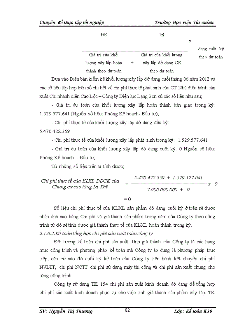 image for page Kế toán chi phí sản xuất và tính giá thành sản phẩm tại công ty cổ phần xây lắp điện