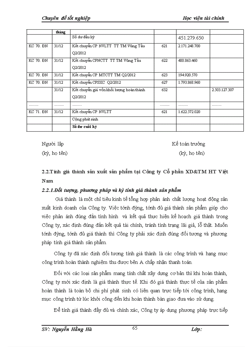 image for page Kế toán chi phí sản xuất và tính giá thành sản phẩm tại công ty cổ phần đầu tư xây dựng và thương mại ht việt nam