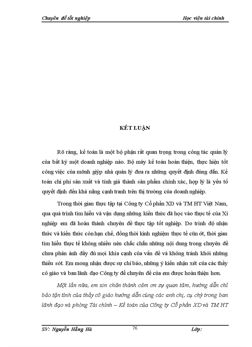 image for page Kế toán chi phí sản xuất và tính giá thành sản phẩm tại công ty cổ phần đầu tư xây dựng và thương mại ht việt nam