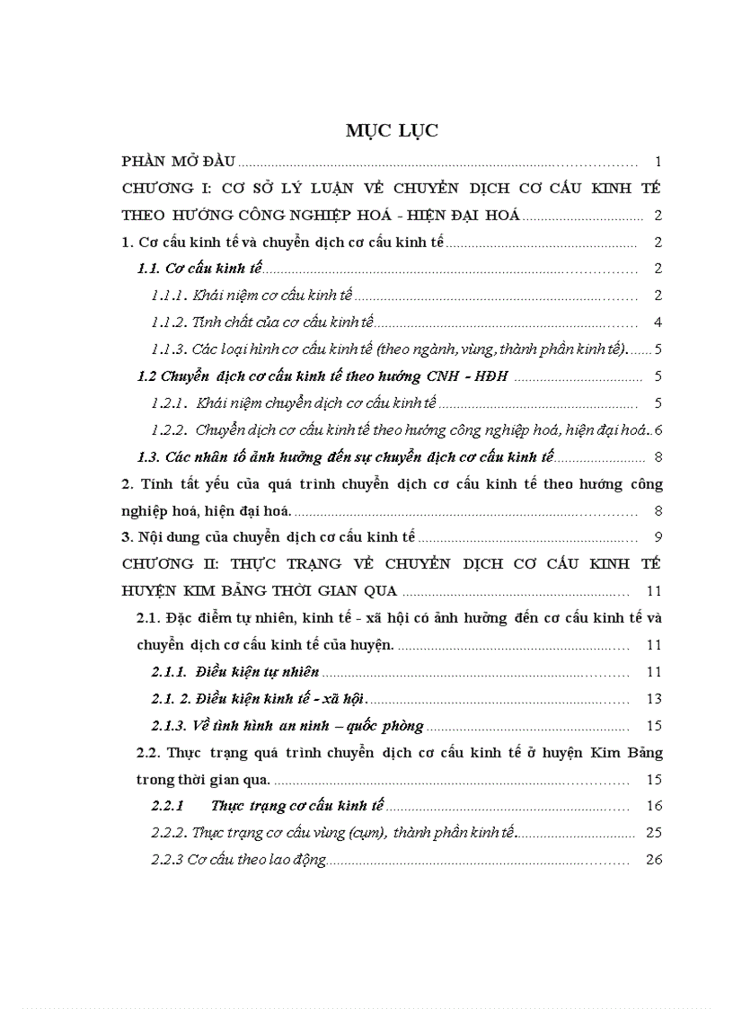 image for page Chuyển dịch cơ cấu kinh tế huyện Kim Bảng theo hướng CNH HĐH giai đoạn 2010 2015