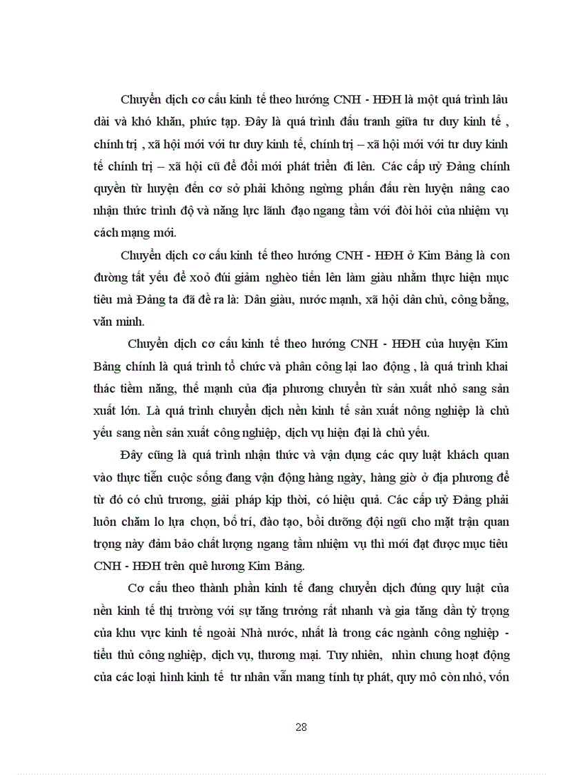 image for page Chuyển dịch cơ cấu kinh tế huyện Kim Bảng theo hướng CNH HĐH giai đoạn 2010 2015