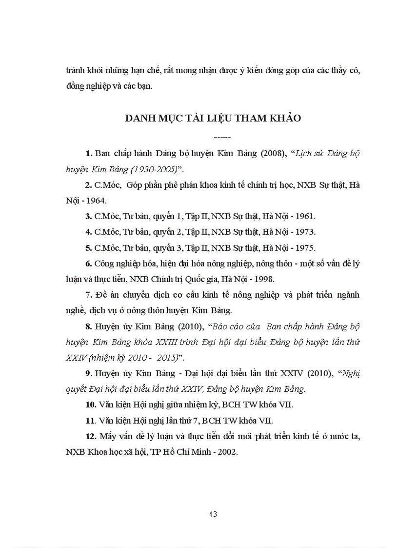 image for page Chuyển dịch cơ cấu kinh tế huyện Kim Bảng theo hướng CNH HĐH giai đoạn 2010 2015