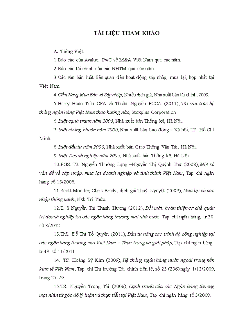 image for page Nâng cao hiệu quả hoạt động sáp nhập mua lại m a trong lĩnh vực ngân hàng tại việt nam 1