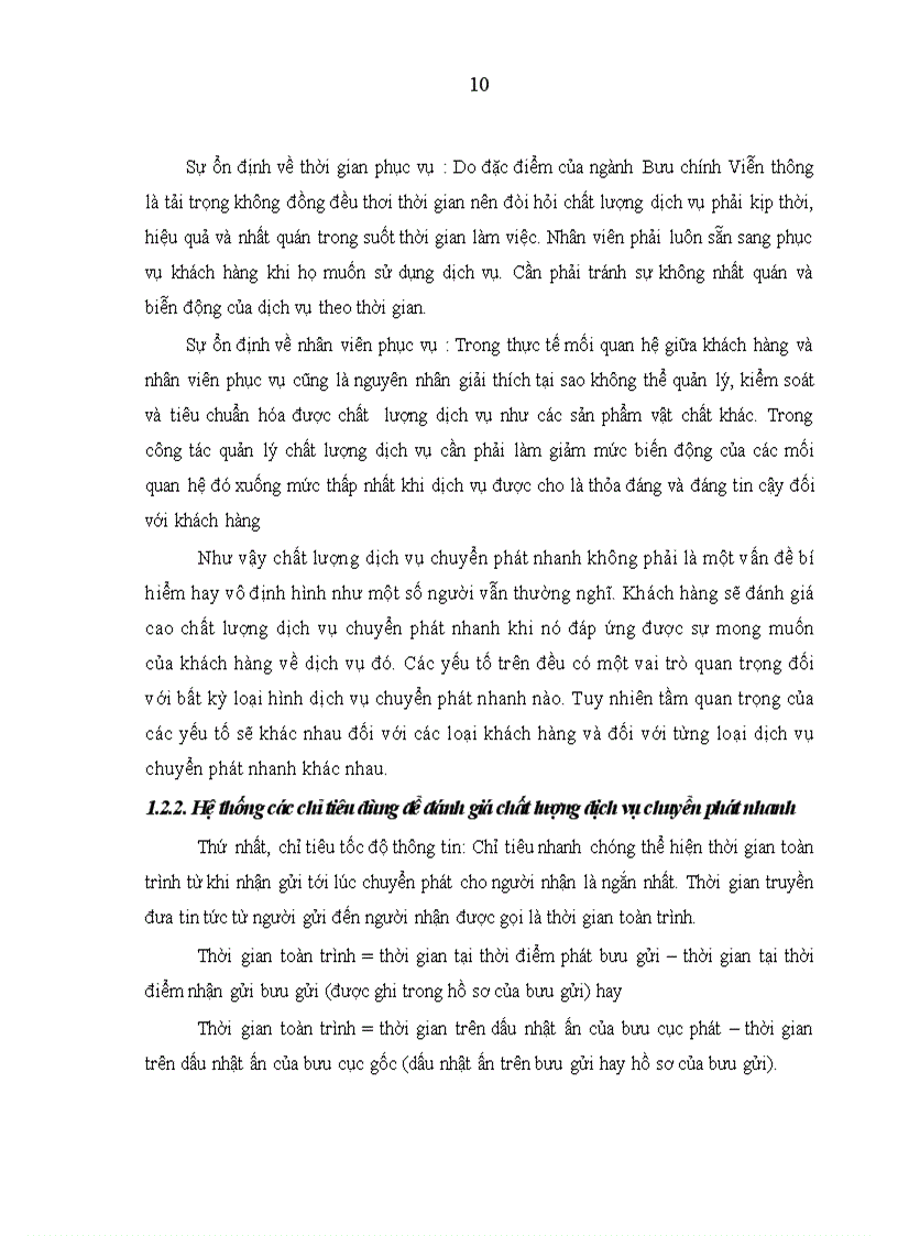 image for page Thực trạng chất lượng dịch vụ chuyển phát nhanh của công ty cổ phần chuyển phát nhanh bưu điện