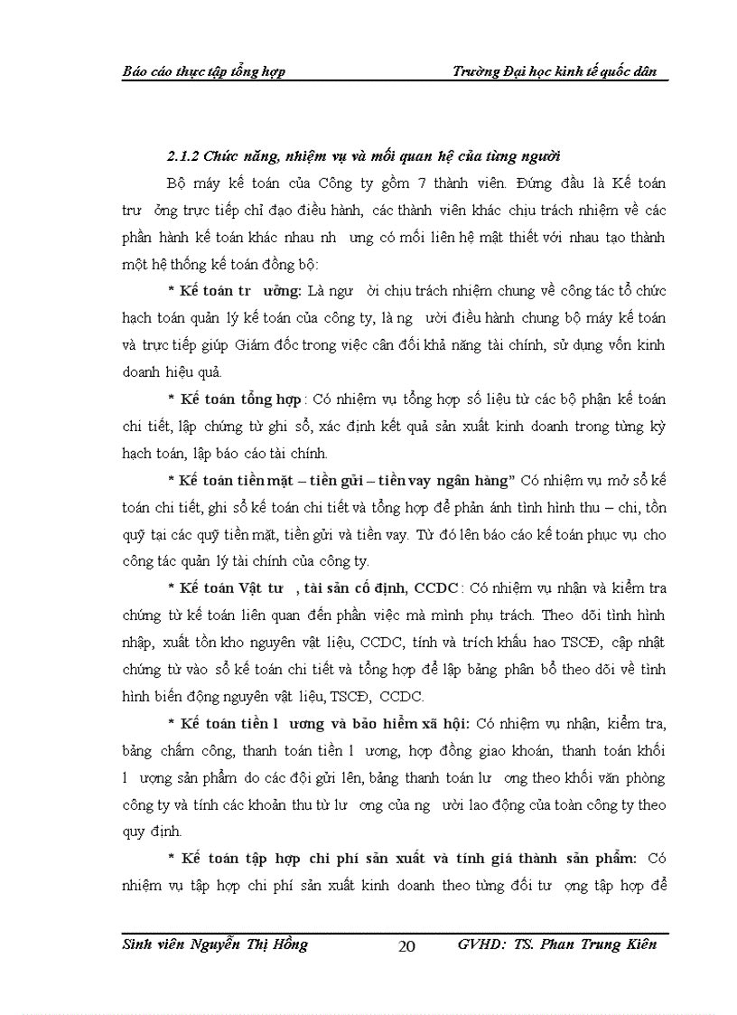 image for page Tổ chức bộ máy kế toán và hệ thống kế toán tại công ty cổ phần xây lắp hưng yên
