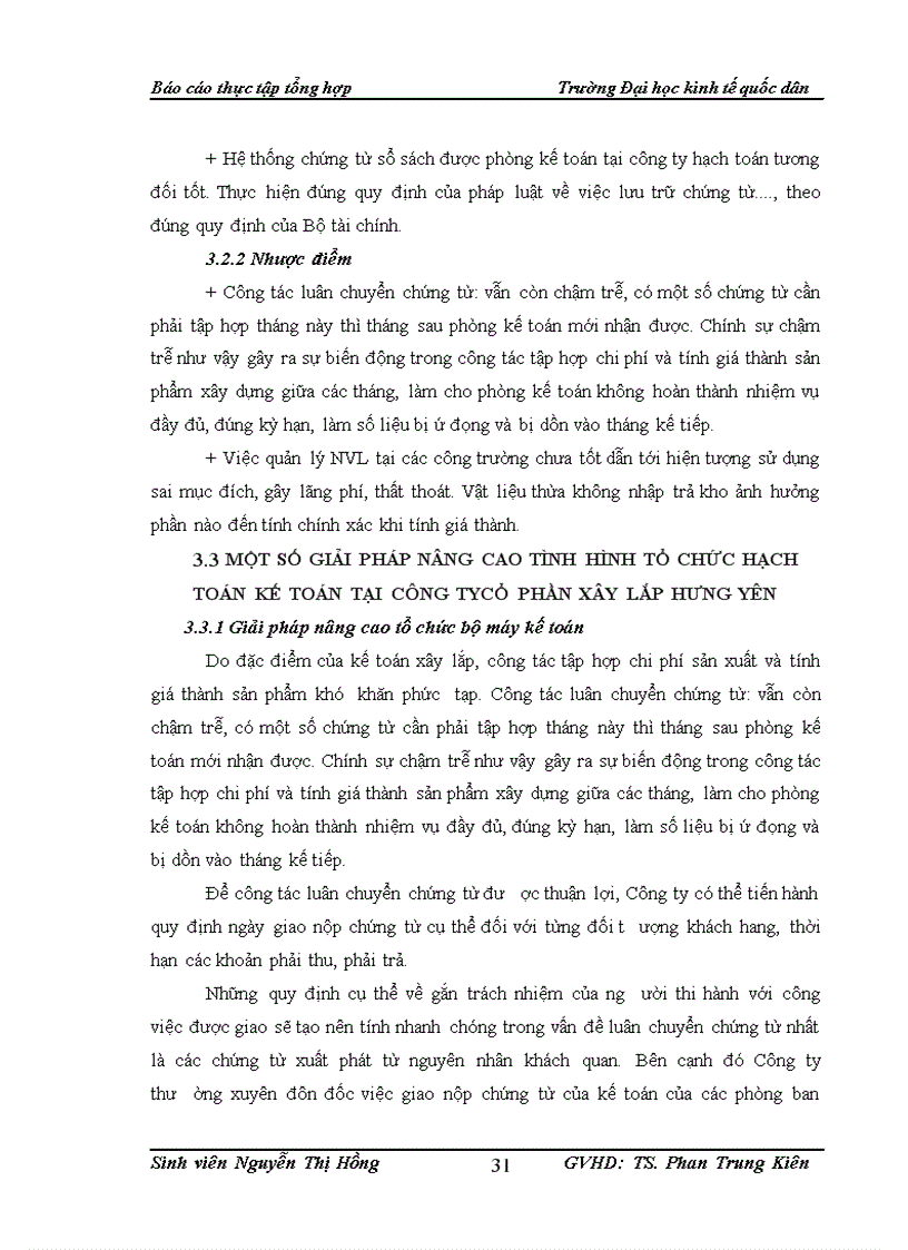 image for page Tổ chức bộ máy kế toán và hệ thống kế toán tại công ty cổ phần xây lắp hưng yên