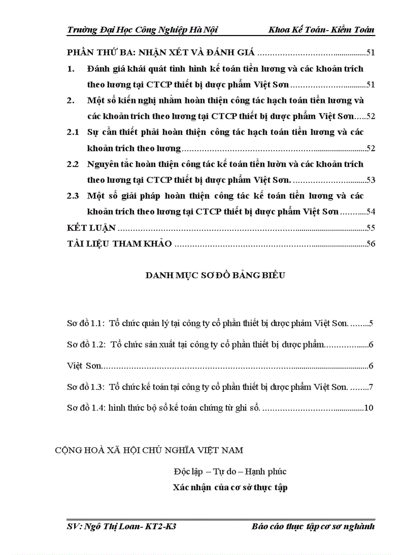 Thực trạng công tác quản lý sản xuất kinh doanh kế toán tại công ty cổ phần thiết bị dược phẩm việt sơn