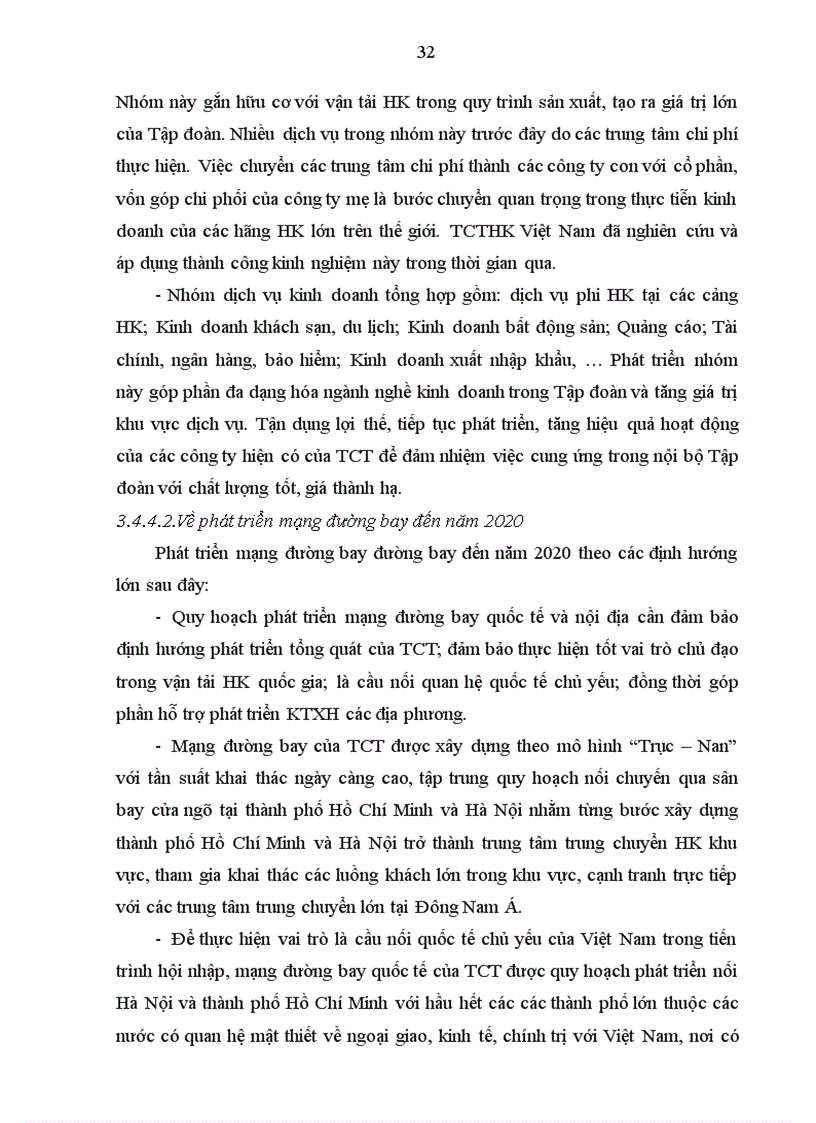 image for page Thực trạng xây dựng và thực hiện chiến lược phát triển của tổng công ty hàng không việt nam