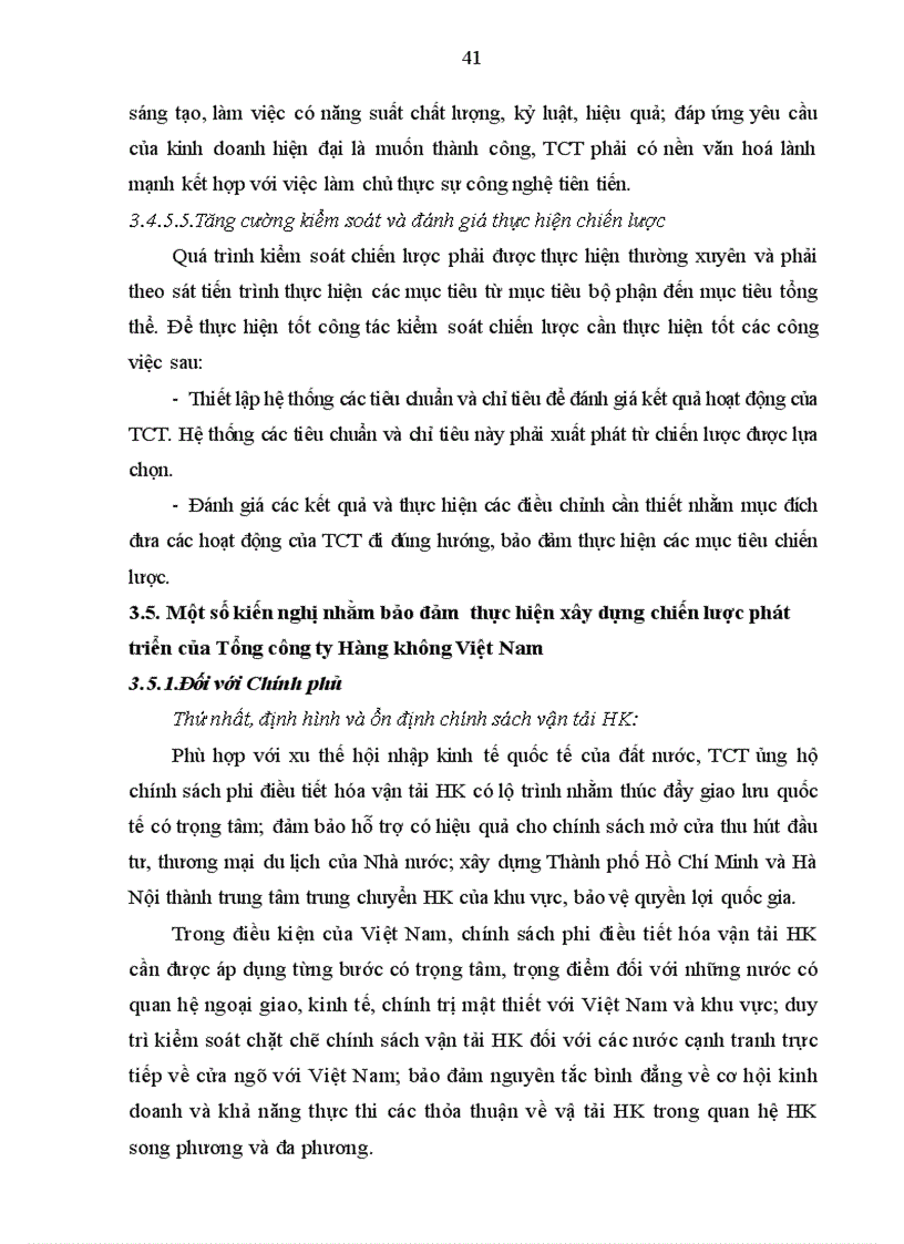 image for page Thực trạng xây dựng và thực hiện chiến lược phát triển của tổng công ty hàng không việt nam