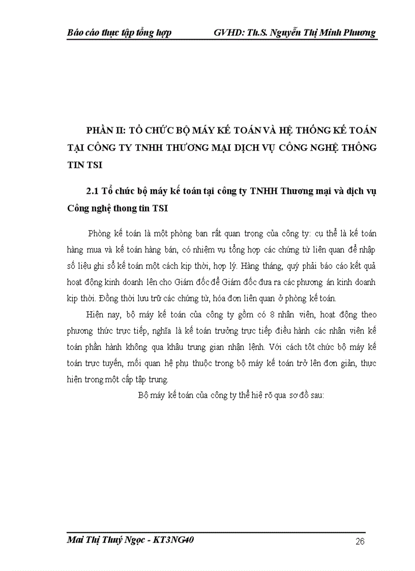 image for page Tổ chức bộ máy kế toán và hệ thống kế toán tại công ty tnhh thương mại và dịch công nghệ thông tin tsi