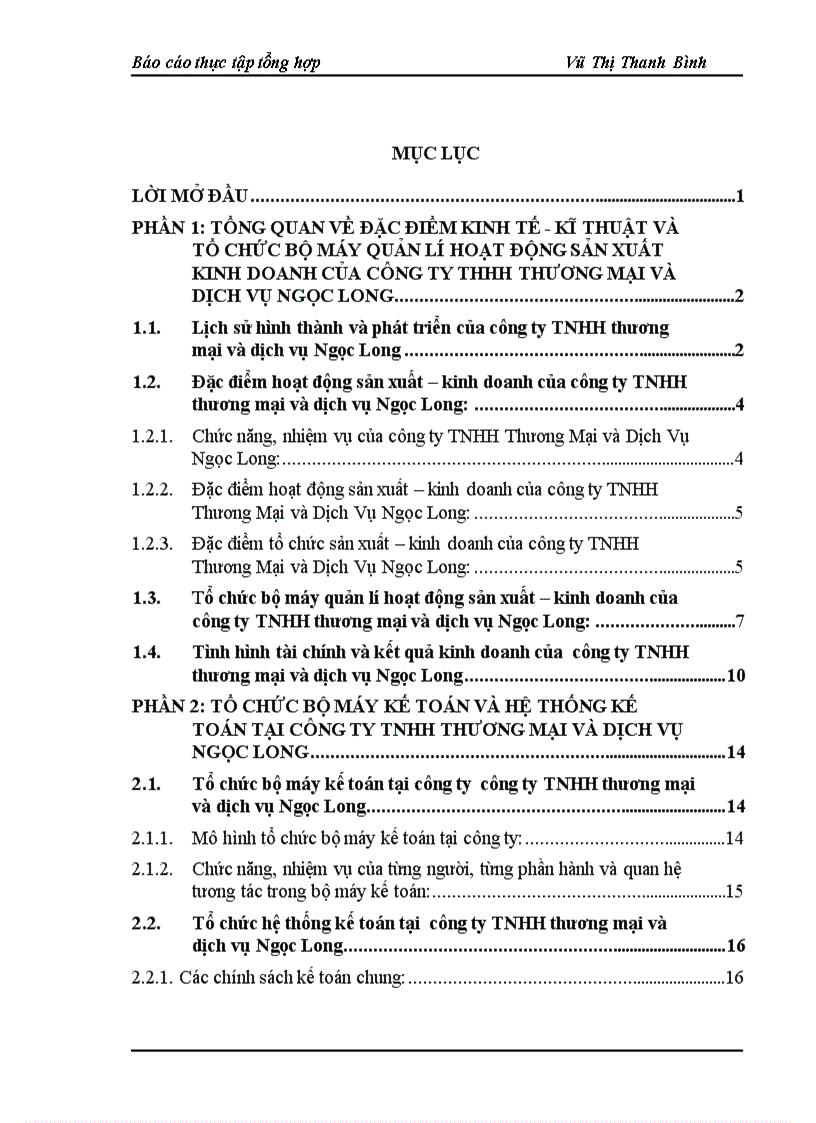 image for page Tổ chức bộ máy kế toán và hệ thống kế toán tại công ty tnhh thương mại và dịch vụ ngọc long