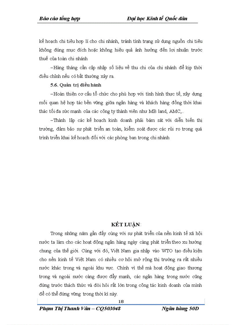 image for page Báo cáo tổng hợp của chi nhánh ngân hàng Quân đội Hoàng Quốc Việt