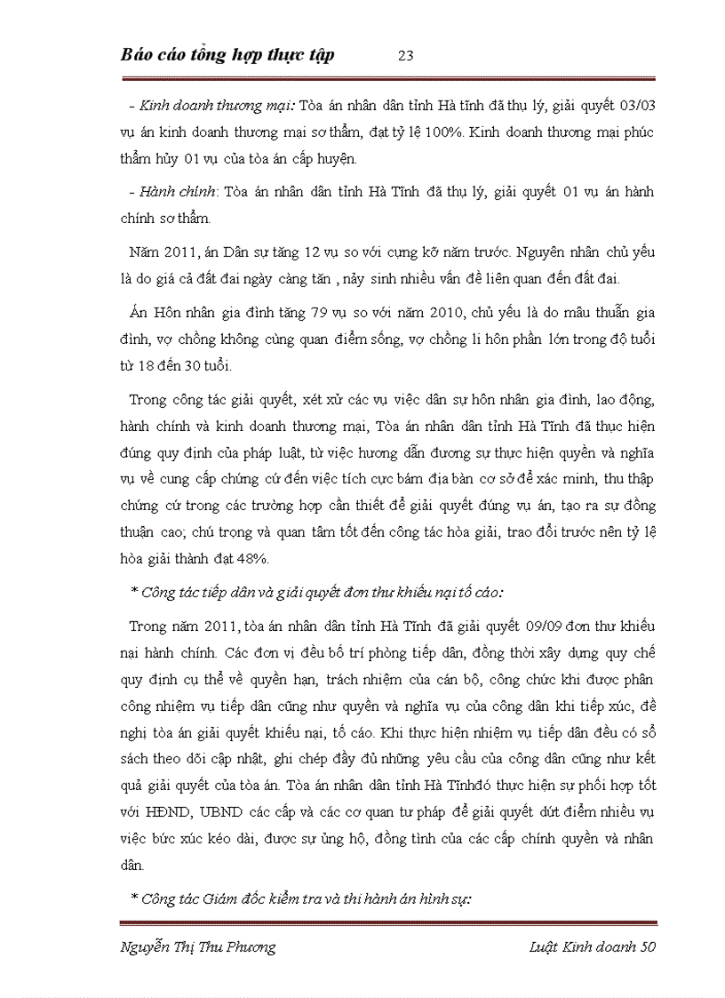 image for page Tình hình hoạt động của Tòa án nhân dân tỉnh Hà Tĩnh trong những năm gần đây 1