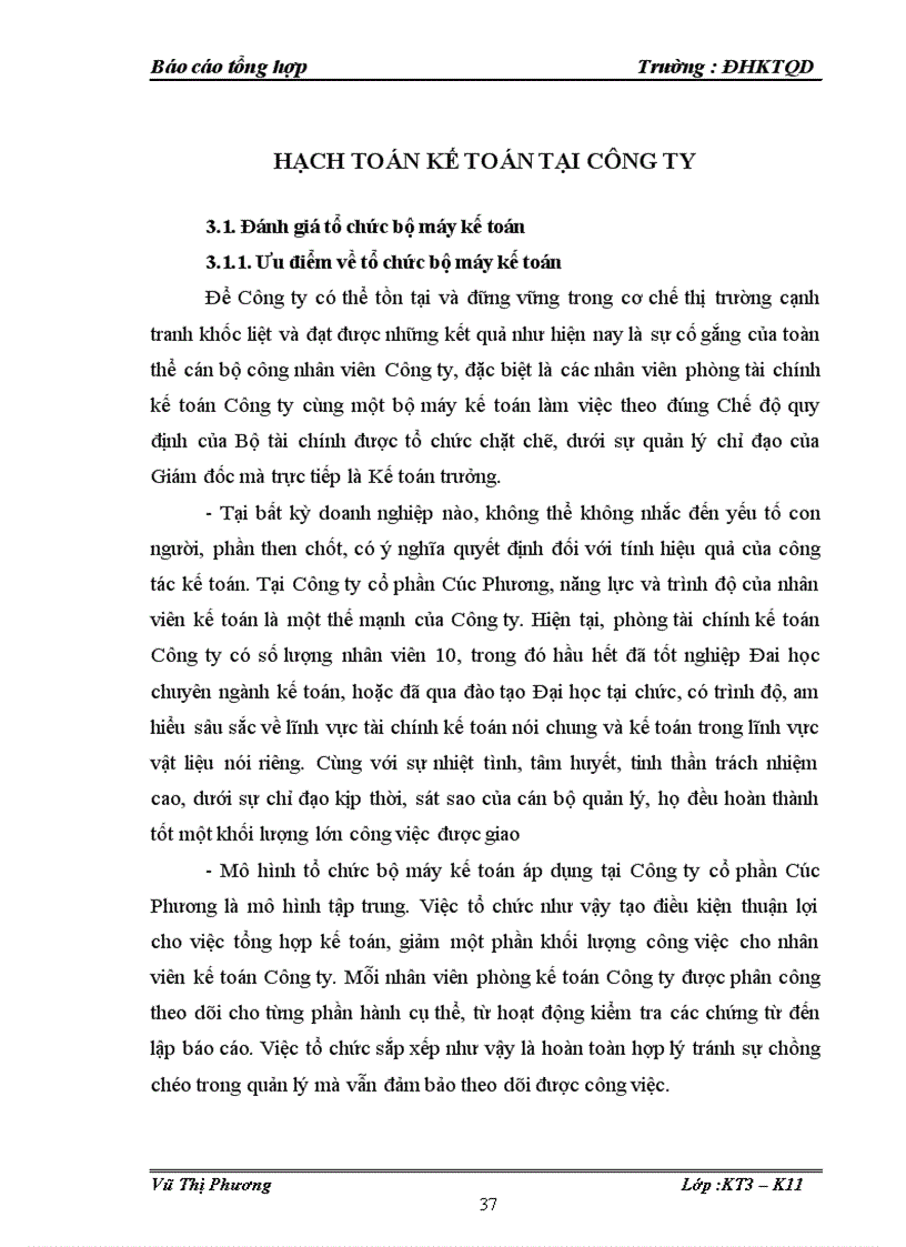 image for page Một số đánh giá về tình hình tổ chức hạch toán kế toán tại công ty cổ phần Cúc Phương