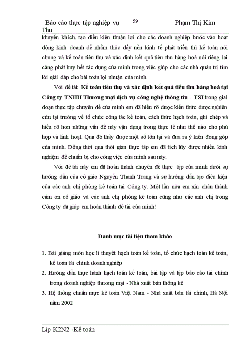 image for page Kế toán bán hàng và xác định kết quả kinh doanh hàng hoá tại Công ty TNHH Thương mại dịch vụ công nghệ thông tin TSI 1